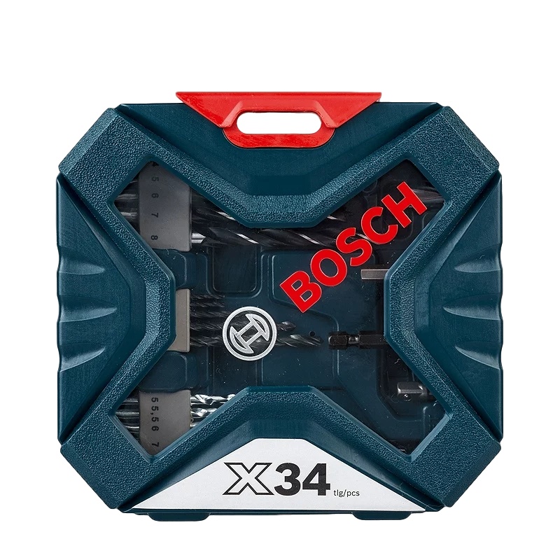 博士34件套冲击钻头麻花钻套装