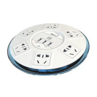 突破(TOP)(BY)SR21PLUS 6位+3口1.8米 插座防雷 USB智能5v2.1A快充插线板(计价单位:个)