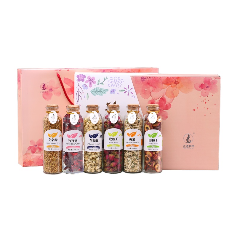 正道和丰(ZHENGDAO HEFENG) ZDF-010 瓶装花茶 六瓶装 繁华盛景