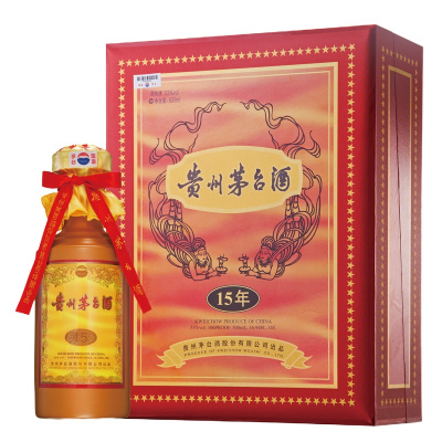 [鼎利鑫]贵州茅台酒 15年 十五年年份茅台 53度500ml 酱香型白酒 单瓶