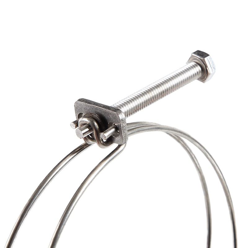 企购优品 不锈钢双钢丝喉箍 不锈钢管箍 外径直径31-35MM(10个装)