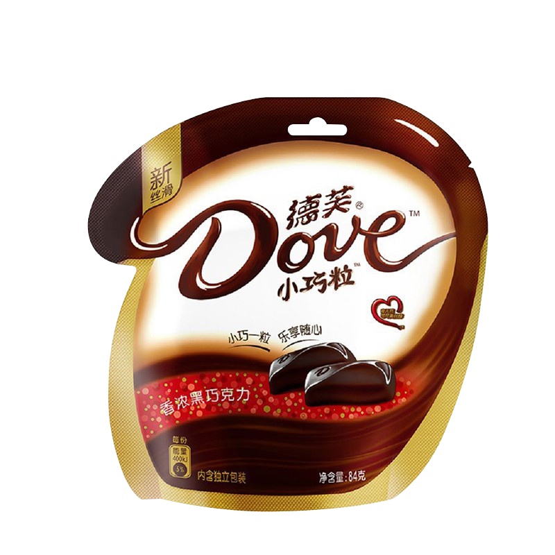 德芙(Dove)黑巧克力 84g/袋装