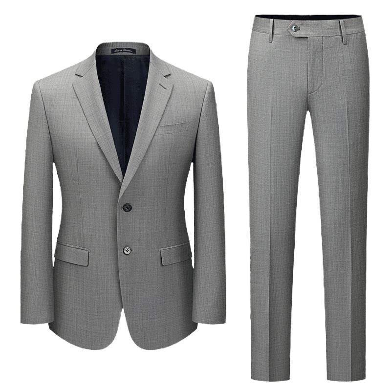 培罗蒙(Baromon)羊毛西服套装男商务休闲男士西装薄款修身西服男ETZA21301