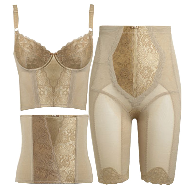 安提尼亚情谜身材管理器塑身衣美容院美体塑裤背夹文胸三条套