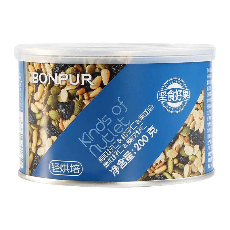 坚食好果 五混 混合坚果休闲零食干果特产铁罐装200g