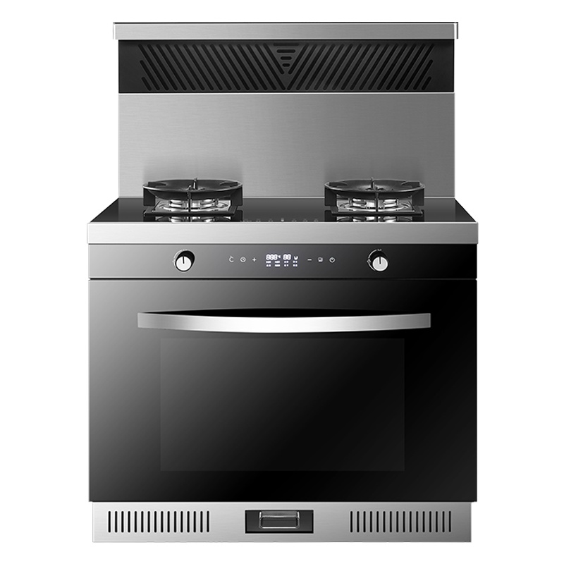 长虹(CHANGHONG)带烤箱集成灶侧吸油烟机燃气灶套装 JJZT-X3K（不锈钢款） 天然气