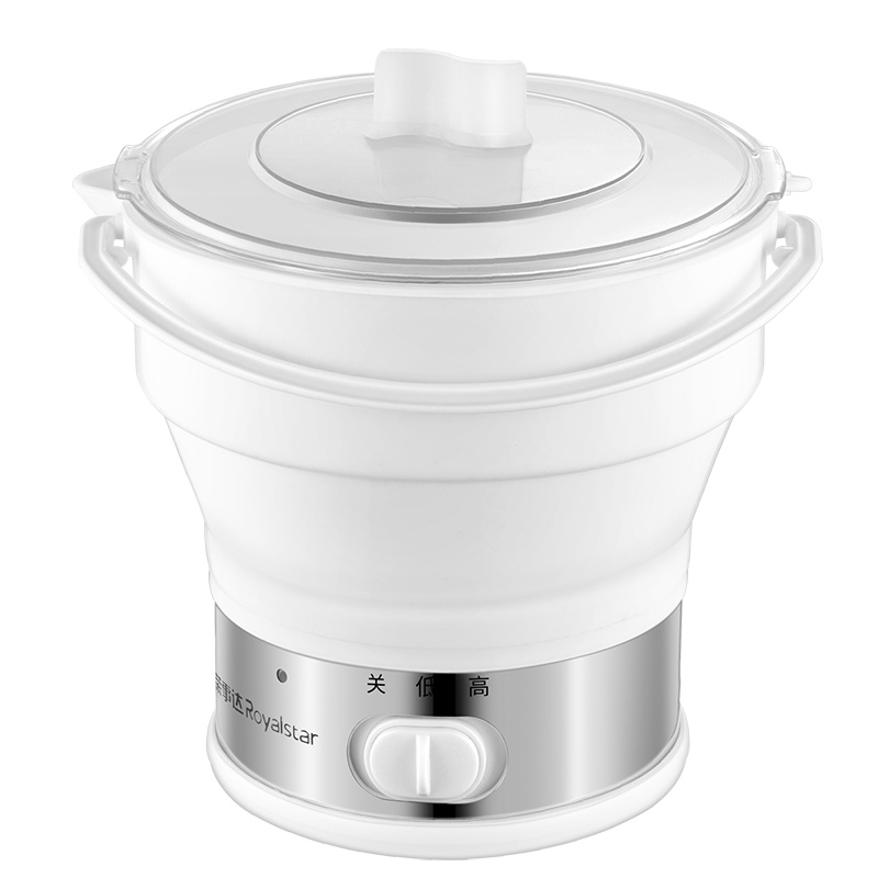 荣事达(Royalstar)电煮锅DZG08R折叠电煮锅学生宿舍煮面锅迷你旅行电火锅小火锅不沾锅电热杯