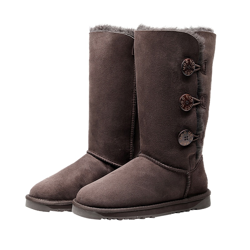 TASMANUGG 塔斯曼 三扣长靴雪地靴 真皮 皮毛一体羊毛 女式 1873