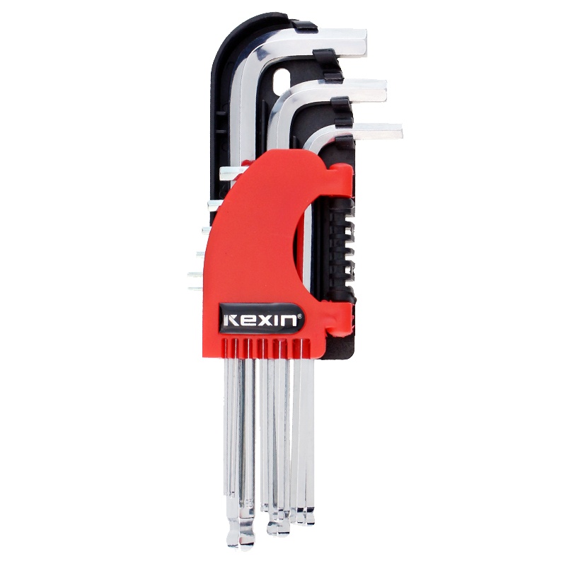 科信(kexin)9件套镜面球头中长内六角扳手 内六角螺丝刀扳手 KX3590 1套