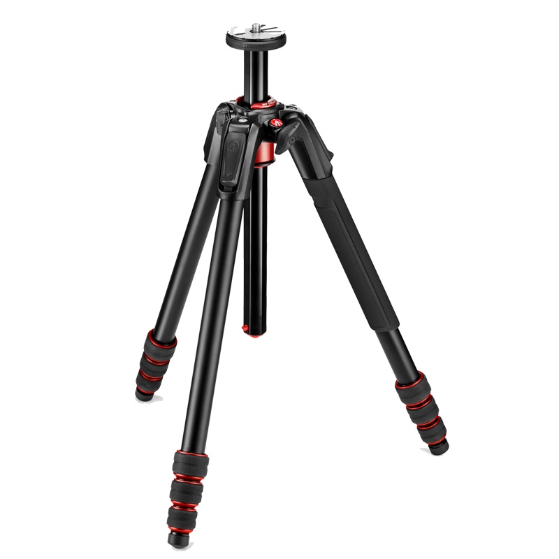 曼富图(MANFROTTO) MK190GOA4TB-BH 旋钮式铝合金三脚架云台套装