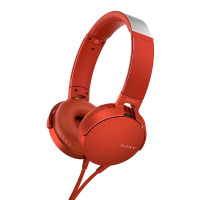 索尼(SONY)MDR-XB550AP 重低音立体声免提通话耳机 头戴式 红色