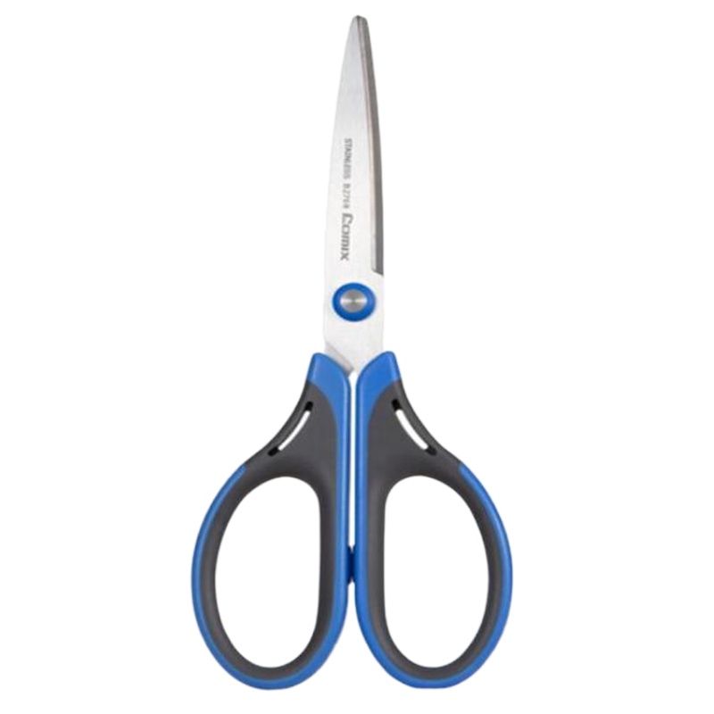 齐心(COMIX)175mm舒适省力办公学生安全剪刀 B2768