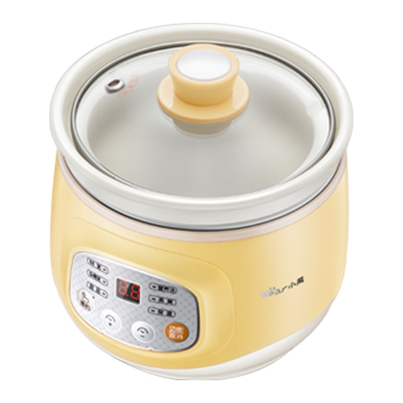 小熊(Bear)电炖锅 DDG-D10J2 1L陶瓷煲汤锅全自动家用智能宝宝BB熬粥煮粥神器苏宁自营