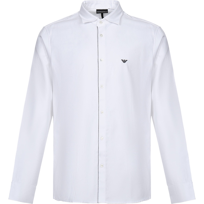 EMPORIO ARMANI 阿玛尼 男款棉质长袖衬衫 6G1CP5 1NISZ