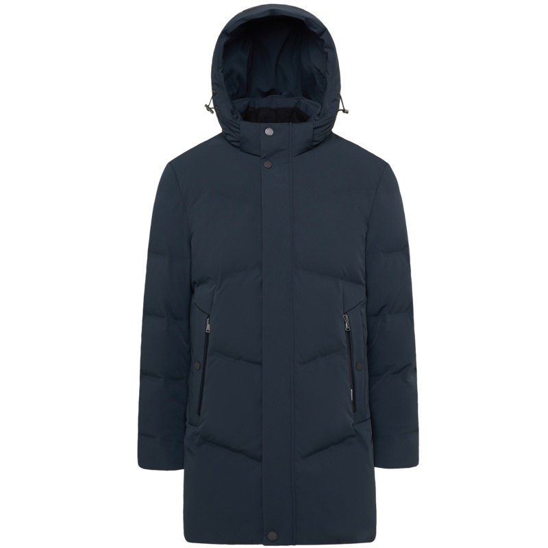 波司登羽绒服男新款可脱卸帽中长款冬季保暖羽绒服