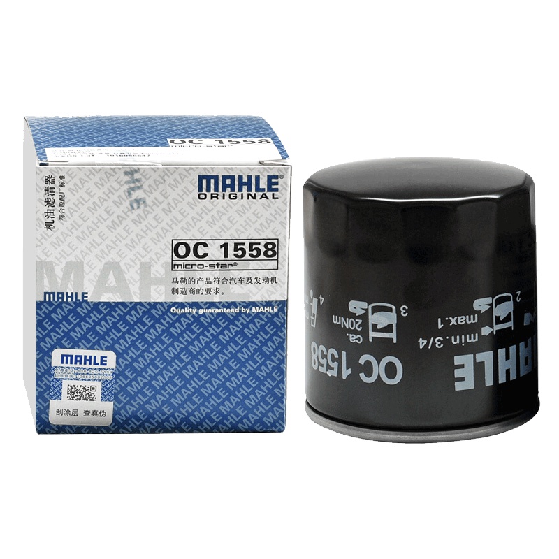 马勒(MAHLE)机滤OC1558适配17-19款远景X3/远景S1/16-19款帝豪GL/帝豪GS/18款缤瑞14T