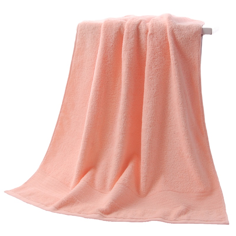 金号纯棉浴巾成人男女情侣家用洗澡柔软舒适吸水加厚素色不掉毛大毛巾1条