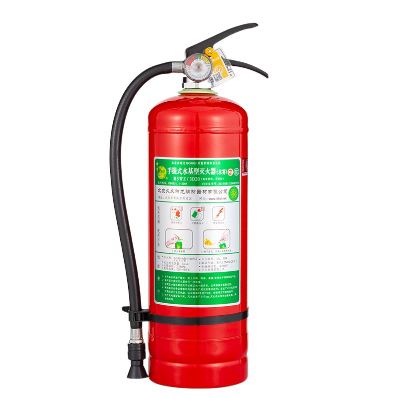 神龙 灭火器 低温水基型(水雾)环保灭火器3升 车载家用及商用灭火器3L MSWZ/3D20 消防器材