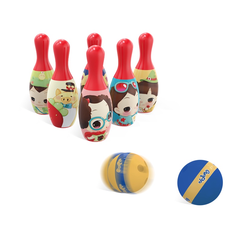 冬己 儿童保龄球玩具1-3-6岁套装幼儿园室内宝宝球类户外亲子运动冬己保龄球FDE629