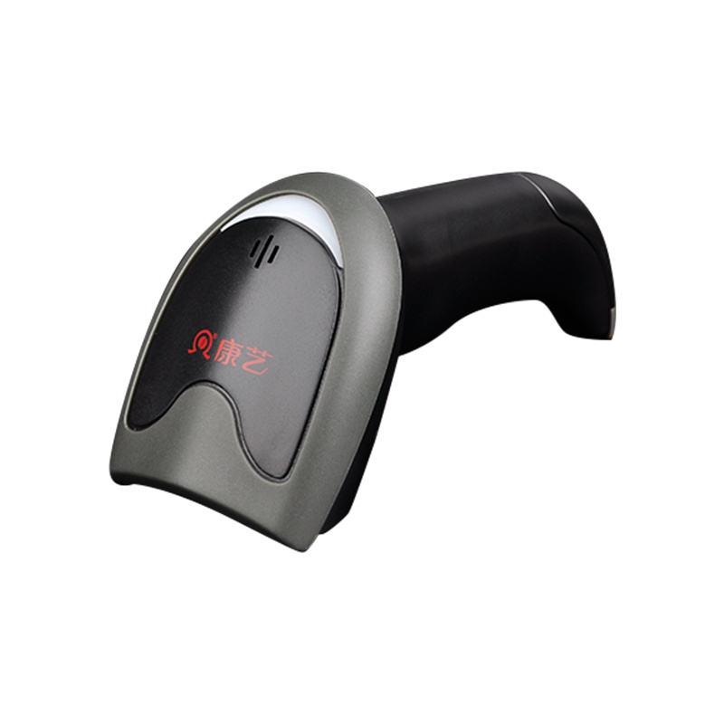 康艺(KANGYI) HT-101条码扫描枪 有线一维条码扫描器激光单线 超市快递扫描器黑色