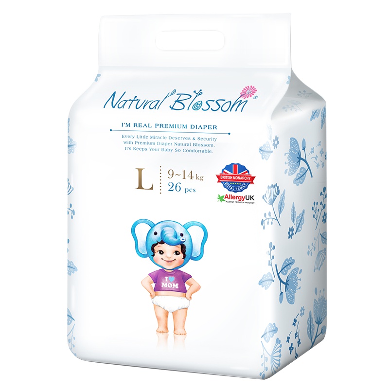 自然花蕾(Natural Blossom)柔薄纸尿裤 L码9-14kg26片