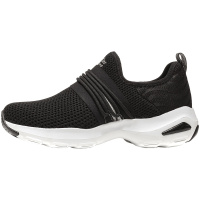 【自营】Skechers斯凯奇女鞋休闲鞋D‘lites厚底一脚套熊猫鞋12864 12864/BKSL黑色+银色