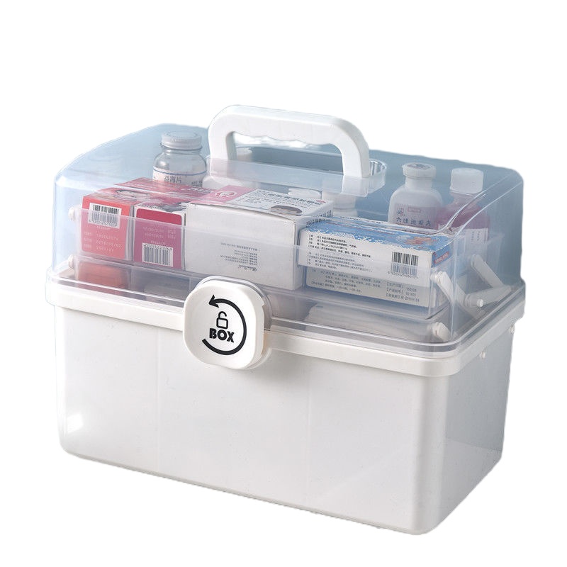 药箱家庭装家用大容量多层医药箱医疗收纳药品小药盒全套应急医护