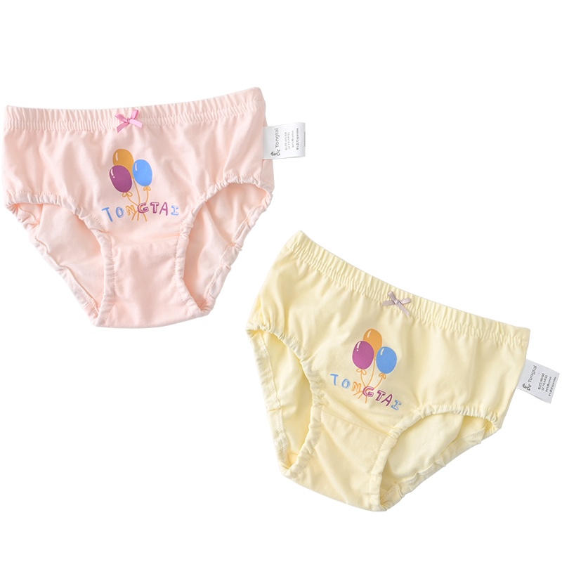 童泰四季18个月-5岁婴儿配饰用品女宝宝内裤面包裤两条装