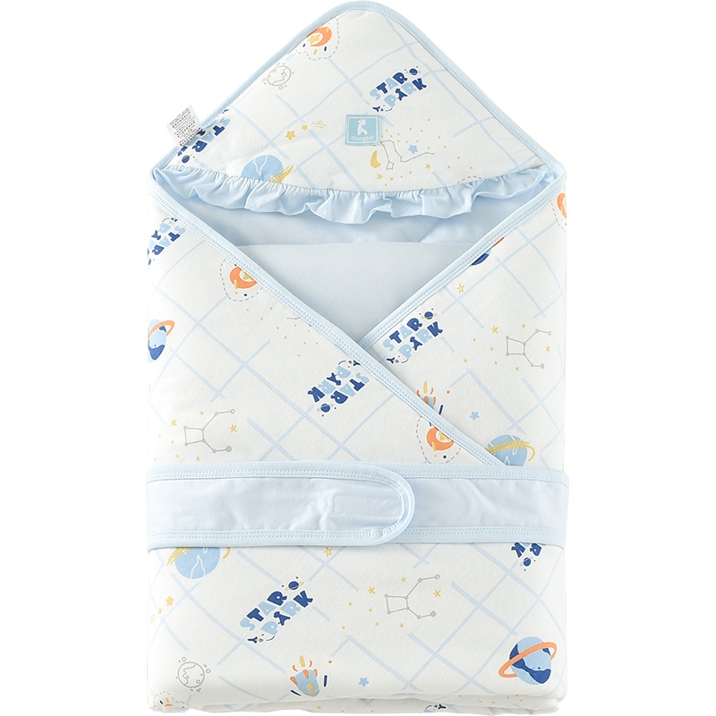 童泰(TONGTAI)秋冬新款男女宝宝婴儿床品用品婴童棉抱被抱毯纯棉夹棉抱被孕婴童床上用品