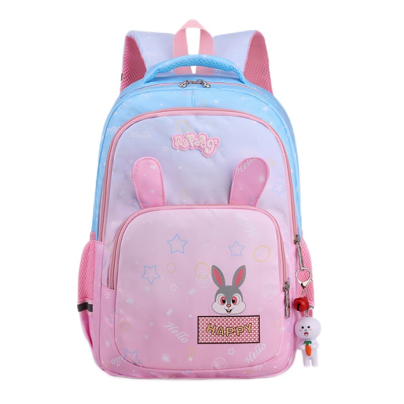 迪嘉乐新款小学生韩版减负书包可爱小仙女兔耳朵女孩双肩包防泼水背包