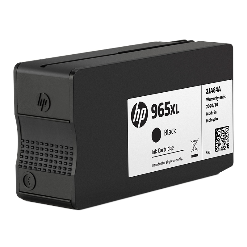 惠普 3JA84AA 965XL 黑色大容量墨盒(适用于HP OfficeJet Pro 9010/9019)(支)