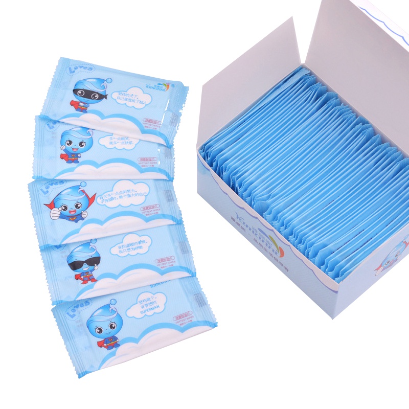 盒装湿纸巾50片包装婴儿成人通用宝宝手口湿巾