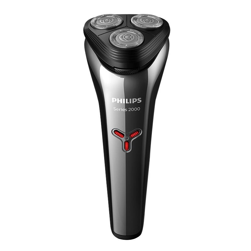 飞利浦(Philips)电动剃须刀 旋转式三刀头充电式男士刮胡刀 快速干净剃须全身水洗 5分钟闪充S2302/02