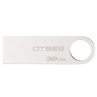 金士顿(Kingston)32GB U盘 DT SE9 金属优盘 USB2.0 银色