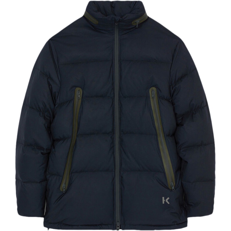 高田贤三 KENZO 男士聚酯纤维隐藏式连帽鸭绒羽绒服外套FB6 5OU127 1NI