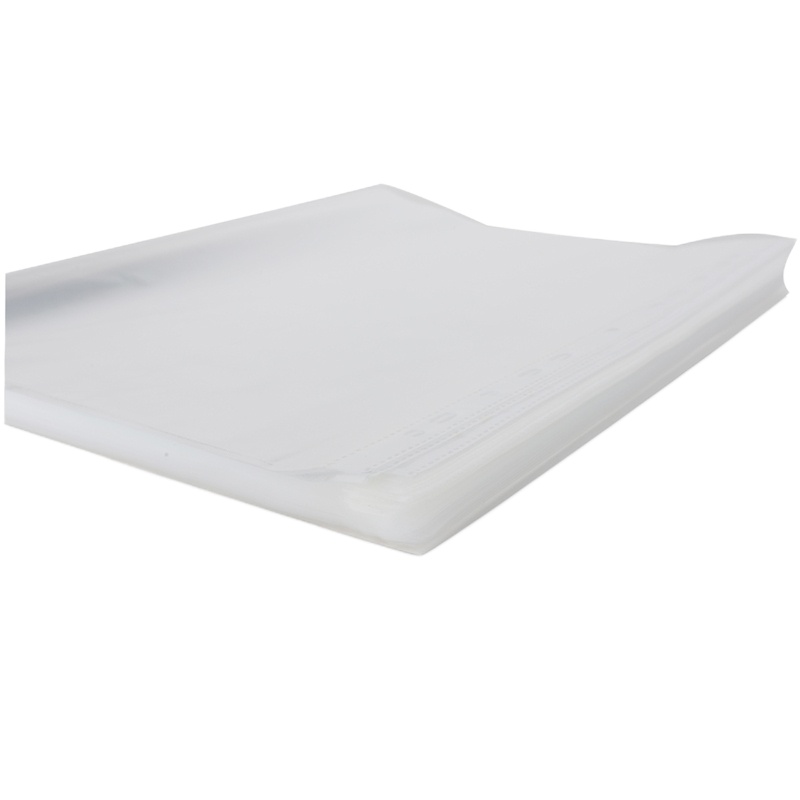 得力 A4文件夹带孔文件袋两孔活页夹打孔机11孔文件袋(100只/包 5包装)5715