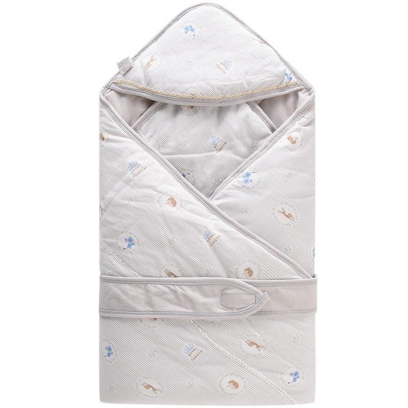 童泰秋冬新款婴儿棉抱被初生儿用品男女宝宝外出抱毯新生儿被子90*90