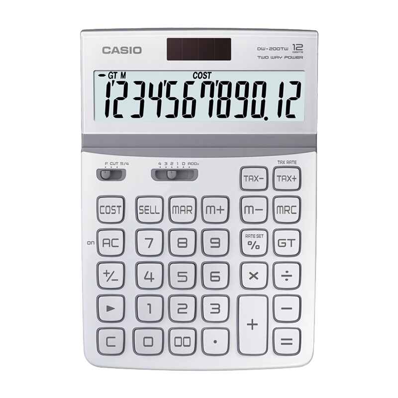 卡西欧(CASIO) DW-200TW魅雅彩色商务财务办公计算器