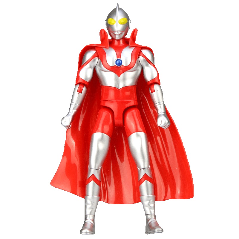 锦江-9寸披风公仔初代奥特曼UT5500F咸蛋超人男孩变形套装益智玩具