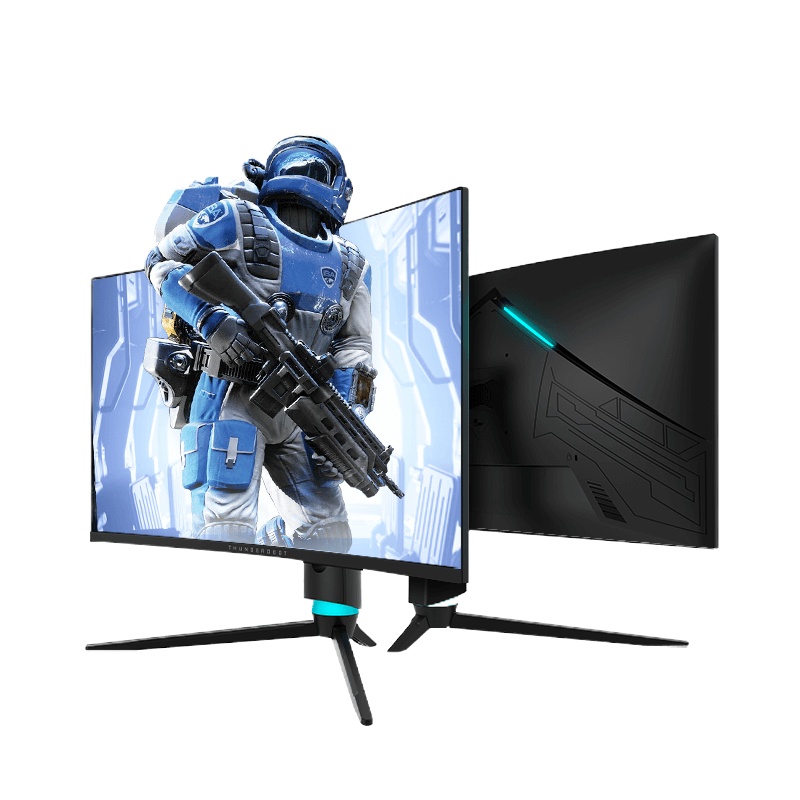 雷神 31.5英寸165Hz大屏幕1500R曲面窄边框升降旋转HDMI/DP接口电竞游戏办公家用设计台式笔记本电脑2K高清显示器