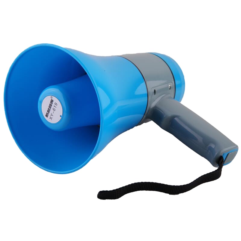 企购优品新越昌晖 扩音器喇叭 手持录音 大功率喊话器 可充电可插卡 红色 蓝色