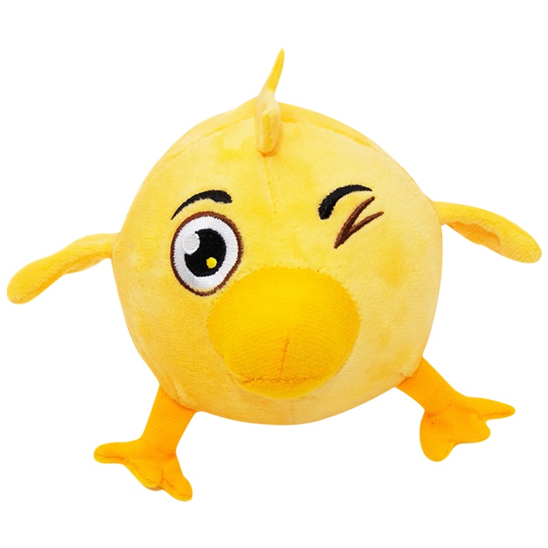 灵动创想BOUNCING 弹跳球发声公仔动物毛绒玩偶弹力球-咯咯鸡30930