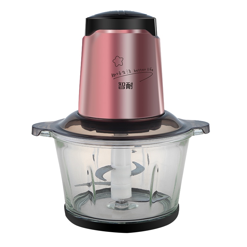 智耐绞肉机碎肉机QSJ-ZN03B1家用电动不锈钢料理机切碎酱料饺子馅大功率2L