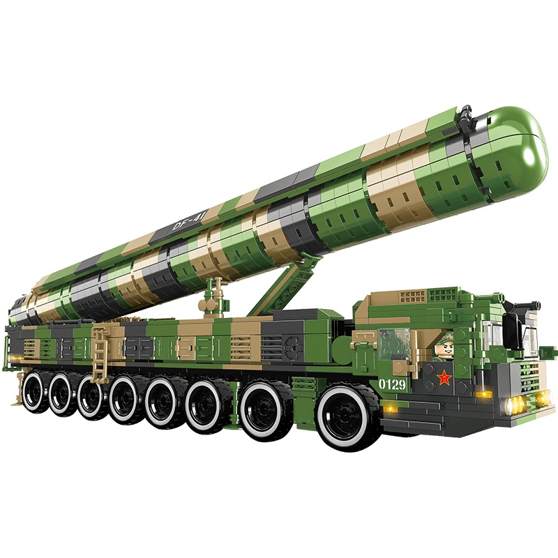 沃马(WOMA)C0129导弹世界之东风-41洲际战略核导弹(1294PCS)男孩拼插积木玩具