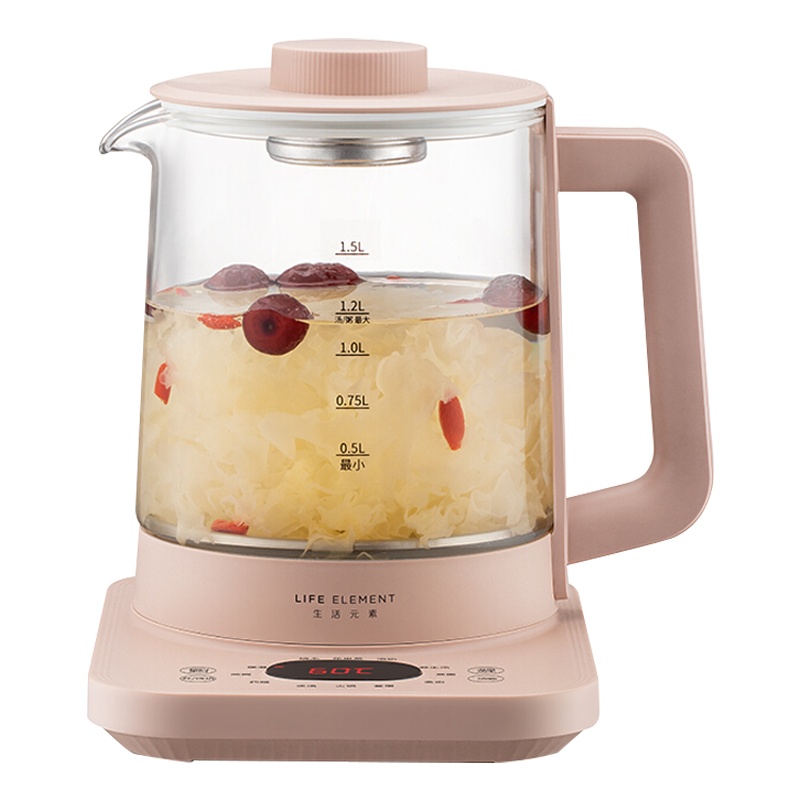生活元素(LIFE ELEMENT)养生壶D56-H01办公室家用多功能小型迷你全自动电热水壶煮花茶器智能预约保温