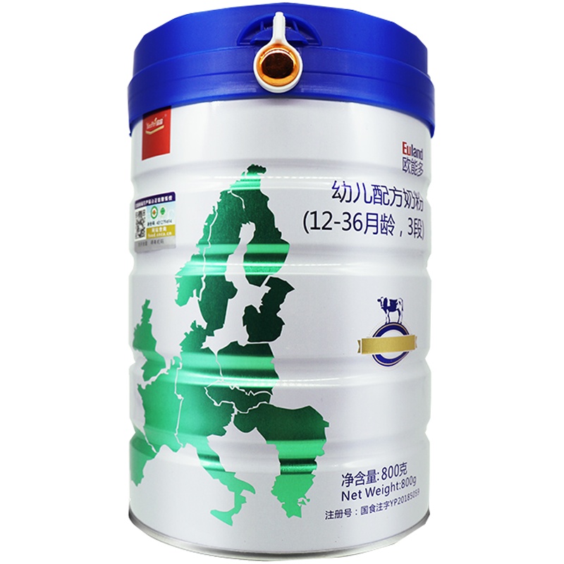 [23年2月产跨区无溯源]宜品奶粉欧能多有机3段800g*6罐 幼儿配方奶粉