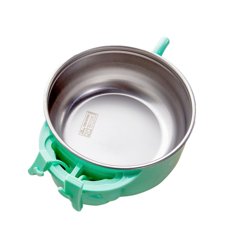 婴蓓inber配件 316不锈钢/PP/TPR/硅胶适用注水保温碗婴儿辅食碗婴幼儿不锈钢防摔吸盘碗勺牛奶杯套装儿童餐具