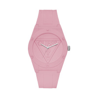 盖尔斯(GUESS)时尚简约炫丽色彩硅胶表带石英男士手表W0979L5