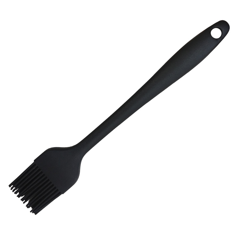 利仁(Liven)食品级优选硅胶刷 耐高温 一体成型不掉毛不掉色 厨房加长手柄易清洗 厨房小工具 GJS-1 黑色