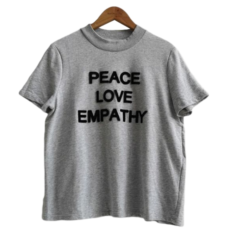 拉夏贝尔UlifeStyle夏季新款通勤休闲字母绣花短袖T恤女81123306